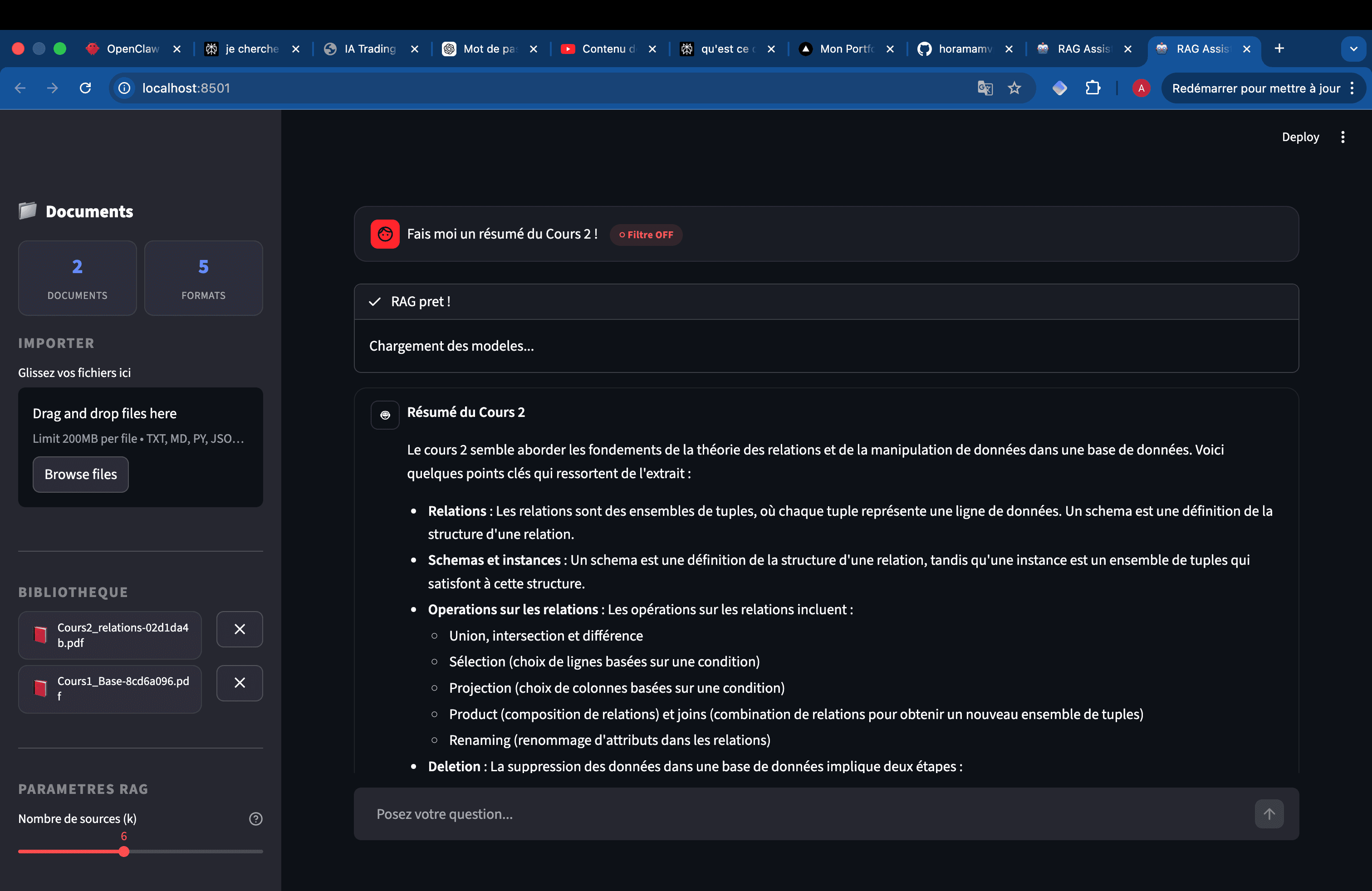 RAG-IA : Assistant Chatbot avec Recherche Semantique Multi-Mode - Miniature 2