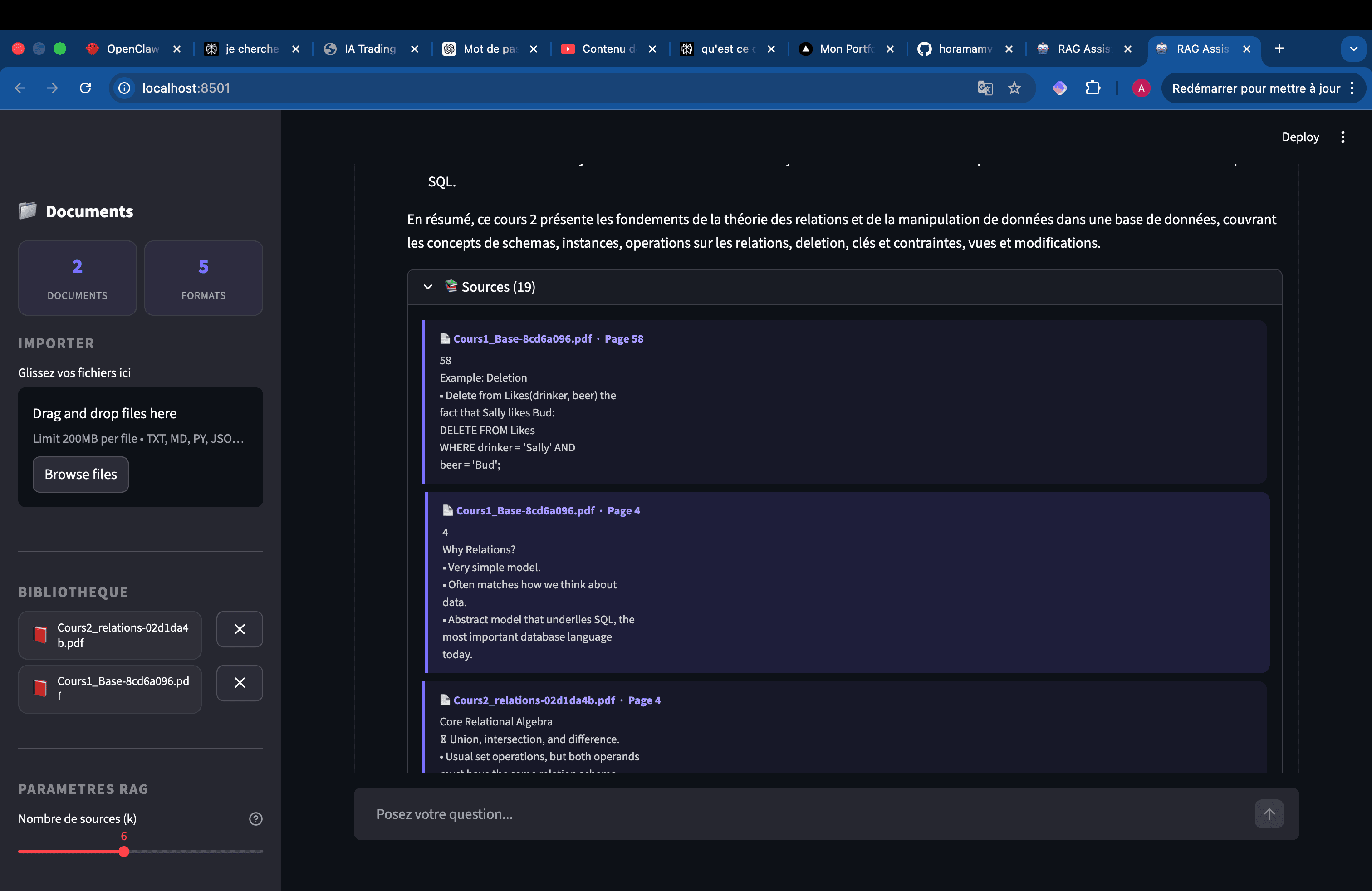 RAG-IA : Assistant Chatbot avec Recherche Semantique Multi-Mode - Miniature 3